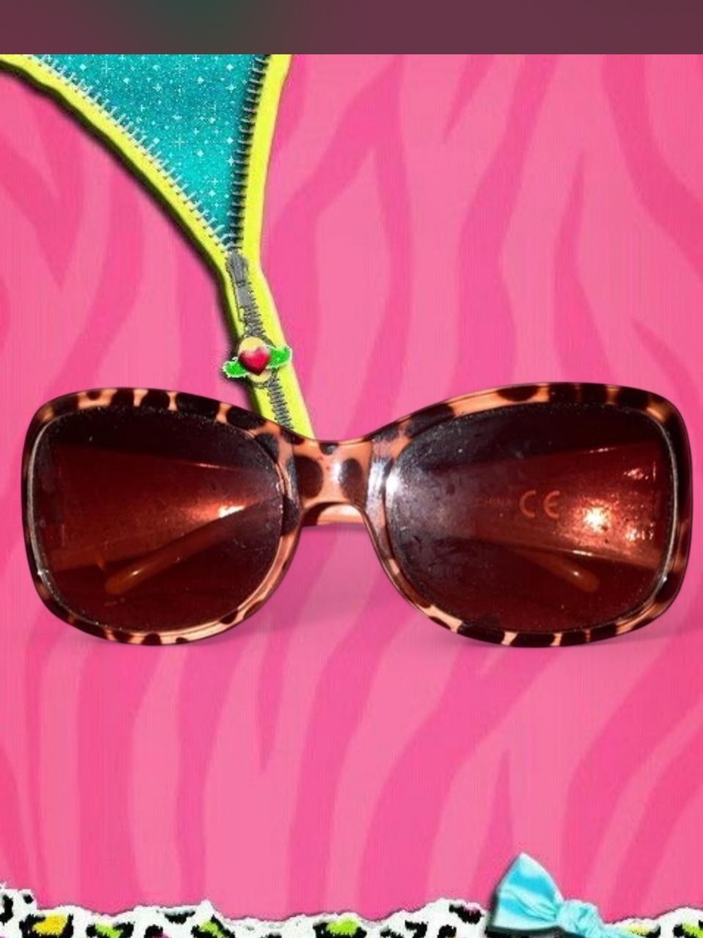Tortoiseshell Oversized Women’s Sunglasses - Brown Lenses